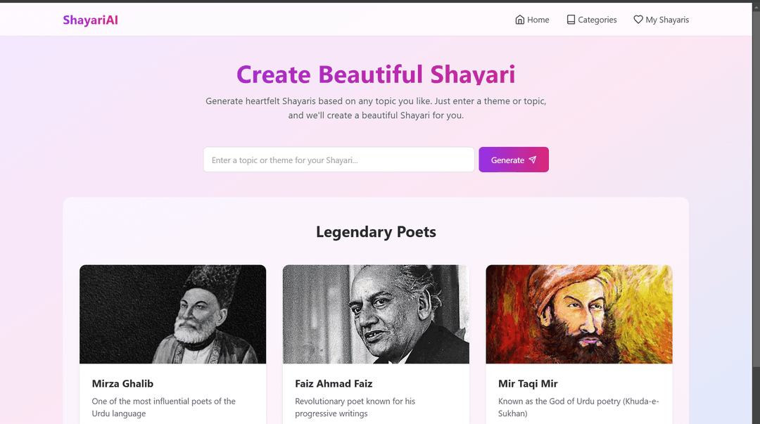 Shayari Generator